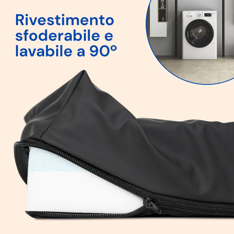 Coussin Anti-Escarres Viscoélastique avec Gel – Ergonomique, Imperméable & Respirant (42x42x8 cm)