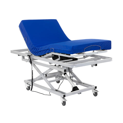 Letto ospedale regolabile in altezza con materasso in memory foam - 90x190 cm