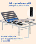 telecomando senza fili, gambe regolabili