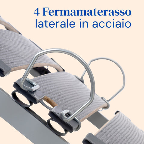 Letto ortopedico elettrico  | Telecomando Wireless |  Piedi regolabili | Sponde letto