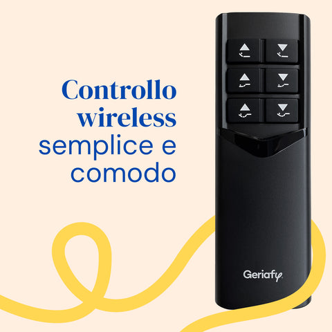 Letto ortopedico elettrico  | Telecomando Wireless |  Piedi regolabili | Sponde letto