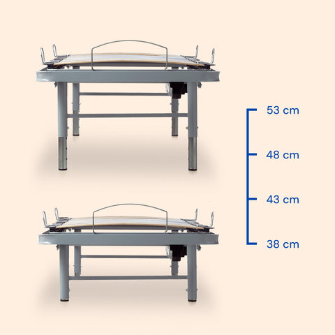 Letto ortopedico elettrico  | Telecomando Wireless |  Piedi regolabili | Sponde letto