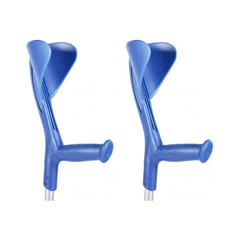Set 2 stampelle in alluminio regolabili in altezza – Colore blu
