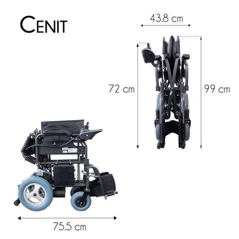 Sedia a Rotelle Elettrica Pieghevole Cenit