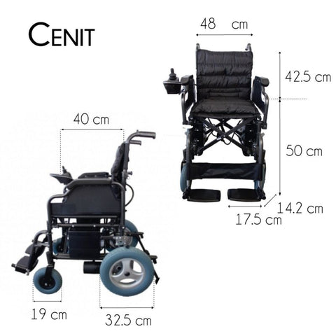Sedia a Rotelle Elettrica Pieghevole Cenit