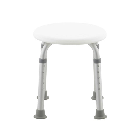 Taburete de baño | Regulable | Antideslizante | Blanco | Modelo Faro