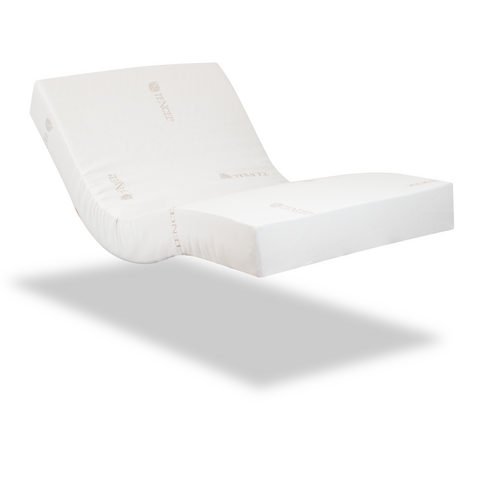 Matelas viscoélastique pour lit électrique avec housse naturelle