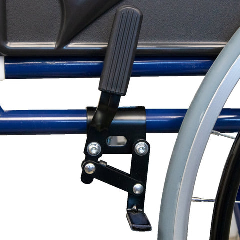 Fauteuil roulant pliant autopropulsé bleu