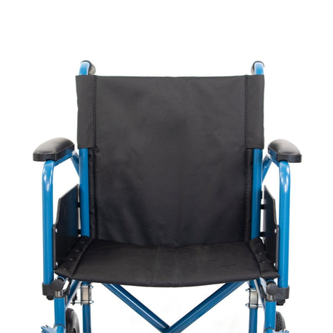 Fauteuil roulant pliant à petites roues coloris bleu